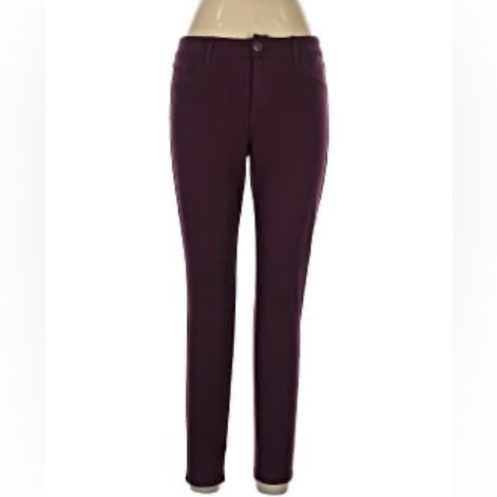 Burgundy Slim Fit Pants